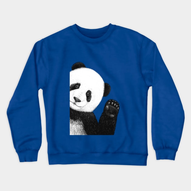 Cute panda Crewneck Sweatshirt by kodamorkovkart